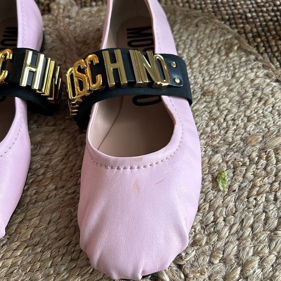 Ballerina Moschino flats with slight/minor defects.  Never worn. - Picture 3 of 6